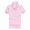 Стиль мужская рубашка поло с коротким рукавом свободный повседневный сплошной цвет мужчин рубашки поло для мужских топов Tees Man Polo-рубашка LS-1750 210518