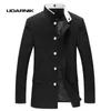 Männer Schwarz Slim Tunika Jacke Einreihiger Blazer Japanische Schuluniform Gakuran College Mantel 047-4842 Herrenanzüge Blazer