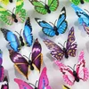 7cm simulation butterfly 3D Wall Stickers curtain decoration PVC Butterfly Wall Sticker butterflys crafts accessories 200pcs/lot ZC198