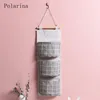 Förvaringspåsar Polarina Fashionable tvättbar hängande väska Arrangör med 3 fickor och nyckelkrok