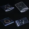 Transparent PVC Jewelry Bags Clear High Transmittance Zip Lock Earring Pendant Necklace Bracelet Storage Holder 100pcs/lot Sealing bag