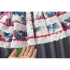 2 sztuk Kwiatowy Hiszpański Baby Girl Girls Dress Infant Lolita Princess Ball Suknia Dzieci 1. urodziny Dresses Dzieci Turcja Vestidos 210615