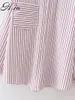 Hsa Harajuku Fashion Woman Tops Bluses Turn-Down Collar Chic Stripe Long Sleeves Button Loose Top Shirt Blusas 210716
