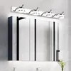 ウォールランプシンプルなLEDバスルームミラー装飾ミラーの防水屋内室の虚栄心光灯ステンレス鋼キャビネットウォール