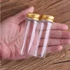 24 pieces 45ml 30*90mm Glass Bottles with Golden Aluminum Caps Spice Jars Vials for Wedding Crafts Giftgoods