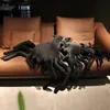 Pelúcia animais simulação preta aranha pelúcia brinquedo grande tamanho truque reallife lifelike inseto almofada para crianças assustador boneca horror la271