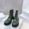 Designer Martin Bottes Marque En Cuir Casual Chaussures Mode Femmes Veau Épais Semelle Plateforme Top Qualité Hiver Automne Roman Unique