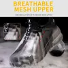 Chaussures de sécurité pour hommes Anti-écrasement Anti-perçage Travail Respirant Léger Embout En Acier De Protection 211217