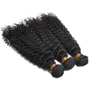 300gram Hair Extensions Deep Wave Wavy Curly 3 Bundles Deal No Shedding Tangle Remyhair Machine Made Weft