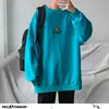 Privathinker Men Autumn Dinosaur Embroidery Pullovers Sweatshirts Mens 3 Colors O-Neck Hoodies Male Fashion Korean Sweatshirt 220107