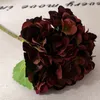 11 couleurs fleurs artificielles bouquet d'hortensia artificiel pour la décoration de la maison arrangements floraux fournitures de décoration de fête de mariage T500647