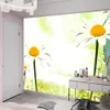 Personalizado papel de parede 3d branco crisântemo tinta aquarela sala de estar quarto fundo parede decoração mural wallpapers