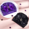 2021 bébé fille trois couches nœud chapeau solide élastique infantile Bonnet diamant indien bonnets nouveau-né photographie accessoires Turban casquette