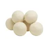 Pratique Blanchisserie Propre Boule Réutilisable Naturelle Organique Linge Tissu Assouplissant Balle Premium Laine Organique Séchoir Boules 6CM DH9588