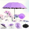 Blossom Şemsiyesi Anti-UV Su Geçirmez Taşınabilir Seyahat Şemsiyesi Küçük Moda Katlanır Şemsiye Yağmur Kadınları Hediye Erkek Pocket Falasol 210401