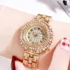 Wristwatches GEDI Top Luxury Women Full Diamond Watches Waterproof Stainless Steel Rose Gold Fashion Ladies Quartz Dress Watch Ana217P