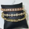 Zircon Ladies Bangle Armband Diamond Koreanska Kvinnor Kärlek Guld Armband Smycken Silver Pearl Mode Tillbehör