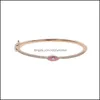 Bangle Armbanden Sieraden Rose Gold Emaille Evil Eye Armband Voor Vrouwen Bohemen Boho Lucky Turkse Mode Groothandel 210408 Drop levering 2021