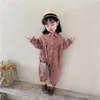 Girls Jumpsuit Children Clothing Autumn Toddler Casual Floral Tooling Baby Kids Clothes Japanes & Korean Style 1-6 Y 210816