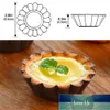 12pcs 계란 타트 금형 스테인레스 스틸 케이크 금형 두꺼운 재사용 가능한 케이크 비스킷 금형 탄소강 베이킹 도구 베이킹 컵