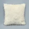 Coussins de fourrure doux couvercle coussin moelle