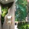 1×1mシミュレーション人工苔草芝マットウォールグリーン植物DIYホーム芝生ミニガーデンマイクロランドスケープデコレーション