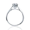 Klusterringar Zwjewe 925 Sterling Silver D Färg Klarhet VVS1 0.5ct Moissanite Kvinna Ring Engagement Wedding Anniversary Gift