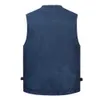 L-6XL grande taille hommes multi-poches coton gilet décontracté avec de nombreuses 14 poches sans manches vestes mâle extérieur Pograph gilet 210925