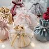 StoBag Fête De Mariage Oreilles De Bande Dessinée Velours Sacs Spécialement Cadeau Emballage De Chocolat Faveur De Mariage Romantique Anniversaire Bbay Douche 210602