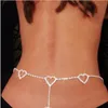 Belts Fashion Women Mini Heart Wedding Belt Love Waist Chain Night Club Disco Belly Female Long Crystal Jeans Dress Rhinestone