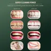 Multifunktionell Dental Calculus Remover med munspegel och 4 ersättningshuvud Tänder Rengöring Kit Svart Blå