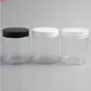 20 x 250g Clear Pet Jars Контейнеры с винтовыми пластиковыми крышками 250CC 8.33oz Пустой прозрачный крем косметическая упаковка Hive