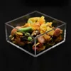 Andra fågelförsörjningar hamster matningsskål akryl transparent mat igelkott maträtt klar containerbox matare