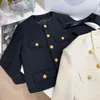 Estilista Moda Botão Único Seios Curto Jaqueta Feminina Vintage Elegante T Preto Cosaco Outerwear Traf Roupas 211029