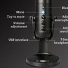 Microphone à condensateur RGB, support de micro, filtre, diffusion en Streaming, enregistrement, casque, USB, Microphones de jeu pour ordinateur