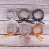 Bracelets de gelée à paillettes tous temps remplis de bracelets ronds en plastique de Silicone, bracelet à nœud papillon en ruban pour femmes, cadeau 228c