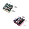 Storage Drawers Thicken Cotton And Linen Basket 9 Grid Household Organizer Underwear Sock Sundries Box