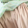 Kelebek Baskı Yaz Elbise Kadın Kolsuz Tül Bodycon MIDI Yeşil Seksi Yan Kesme Dantel Yukarı Ekose 210427