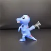 piattaforme petrolifere di dinosauro blu che fumano bong narghilè mini pipe ad acqua all'ingrosso meraviglioso dab rig per ragazze