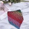 Lettre complète pour animaux de compagnie Bandanas Vêtements pour chiens Classique Jacquard Teddy Bulldog Serviette de salive Intérieur Extérieur Joli Charme Bichon Triangle Écharpe