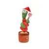 Plush Toys 120 Englisg Songs Favor Dancing Talking Singing Cactus Music Electronic toy with Song Potted Early Education For Kids Funny Chris