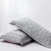 Regina Brand Twist полоса вязаная подушка вязаный чехол северный стиль супер мягкая кровать декоративная крышка розовая бежевая серая подушка 220217