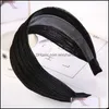 Cerchietti Gioielli Gioielli Stile coreano Fascia per capelli a tesa larga in pizzo Stampa per donna Fascia per capelli Er Capelli grigi Corea Traspirante Forcina Copricapo Goccia