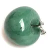 자연 녹색 Aventurine 크리스탈 Apple 입상 문진 공예 장식 AVG.1.77inches