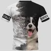 Men's T-Shirts Australian Shepherd 3D Printed T Shirts Streetwear Summer Tops Women For Men Funny Dog Tshirts Short Sleeve