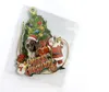 Décoration d'arbre de noël, chien mignon, père noël, ornement en bois, pendentif suspendu, cadeau