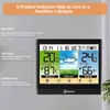 Alarm Clocks Weather Station Watch Table Digital Date Snooze Function With Temperature And Humidity Desk Clock With Time 211112