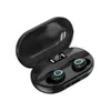 Trådlösa hörlurar TWS Bluetooth 5.0 Mini Headphone Earputs Stereo LED Power Display Sport Vattentät headset med mikrofon