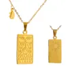 Mode -sieraden 18K GOUD GOLD TAROT -KAART DUBBELE ZIJDEN 12 ZOODIAC PENDANT HOROSCOOP STAR NAARS KIJKLACE RAAKELE STALEN STAAL SONDELLATIE AC5471268