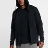 새로운 가을 겨울 대형 크기 블랙 그레이 남자 까마귀 스포츠웨어 기술 플리스 윈드 러너 패션 레저 스포츠 재킷 달리기 피트니스 재킷